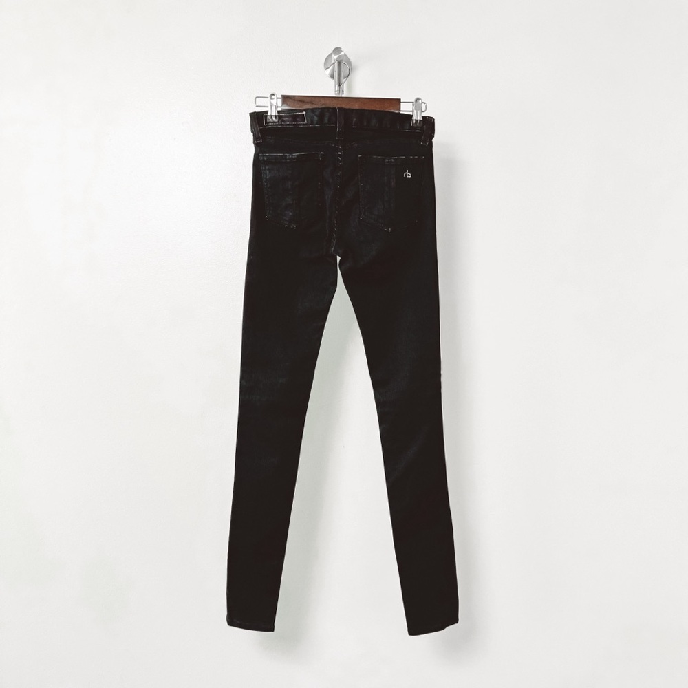 Rag & Bone‎ The Legging Winter Casual Mid Rise Chic Skinny Jean in Midnight - Picture 6 of 13